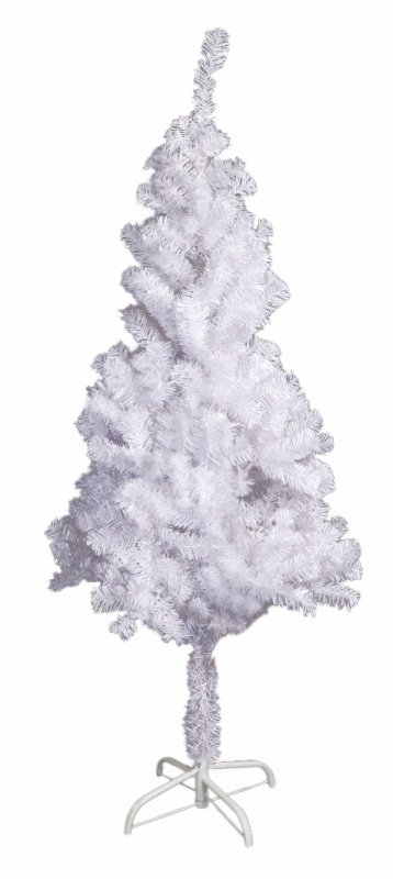Umělý vánoční stromek 120 cm bílý s kovovým stojanem